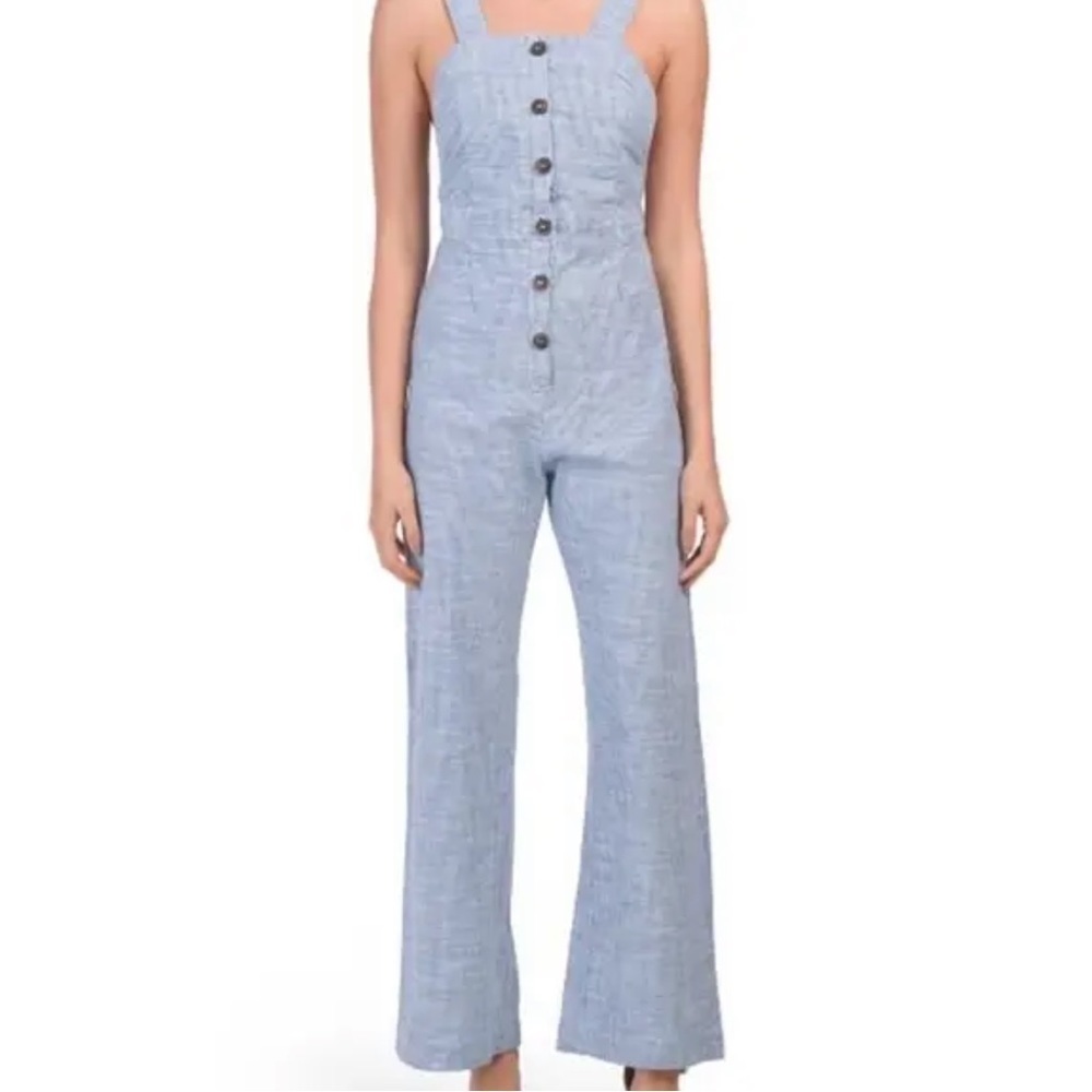 Beautiful Pinstriped Nordstrom Backless Jumpsuit